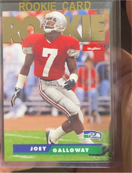 1995 SkyBox Impact #176 Joey Galloway Rookie Seattle Seahawks — front