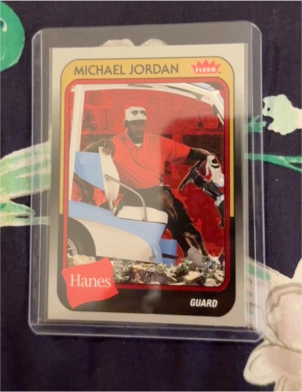 2019 Fleer Hanes #MJ-30 Michael Jordan — front