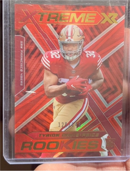 2022 Panini XR #XTR-25 Tyrion Davis-Price Xtreme Rookies Red — front