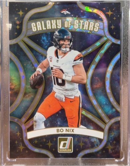 2025 Donruss #7 Bo Nix Galaxy of Stars — front