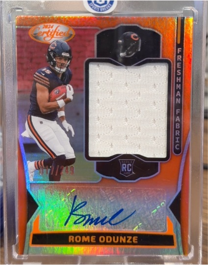 2024 Panini Certified Freshman Fabric #FF-RC Rome Odunze — front