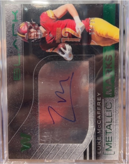 2025 Panini Black #MMK-LMC Luke McCaffrey — front