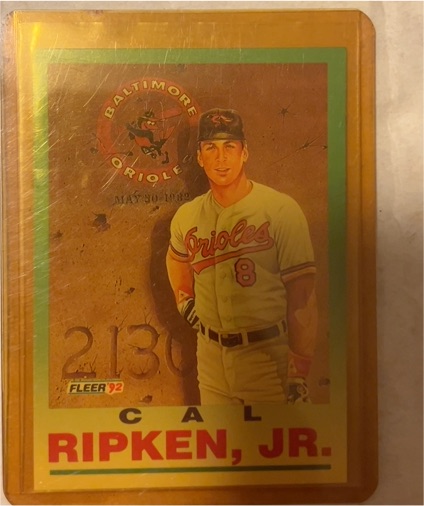1992 Fleer #711 Cal Ripken, Jr. — front