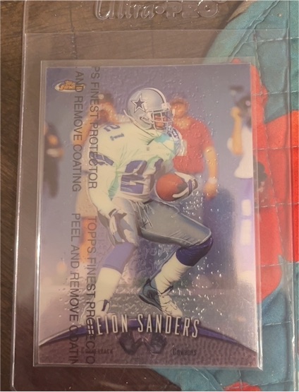 1998 Topps Finest #36 Deion Sanders — front