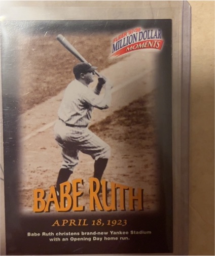 1997-98 Fleer Million Dollar Moments #3 Babe Ruth — front