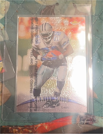 1999 Topps Finest #90 Emmitt Smith — front