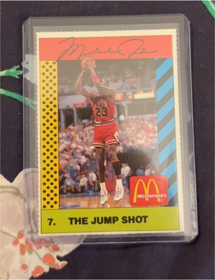 1990 McDonald's Sports Tips #7 Michael Jordan The Jump Shot — front