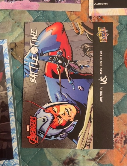 2024 Upper Deck Marvel Avengers #BT-1 Avengers/Masters of Evil Battle Time — front