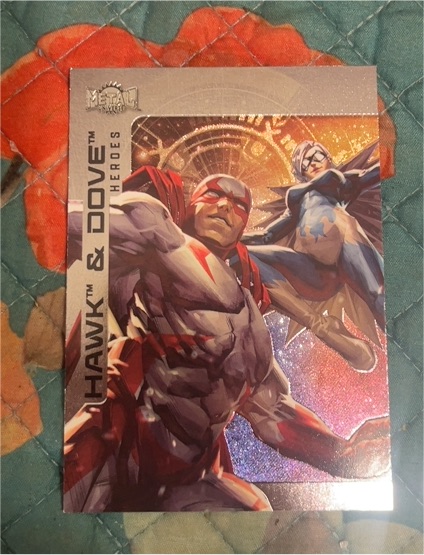 2025 SkyBox Metal Universe Batman #43 Hawk & Dove — front