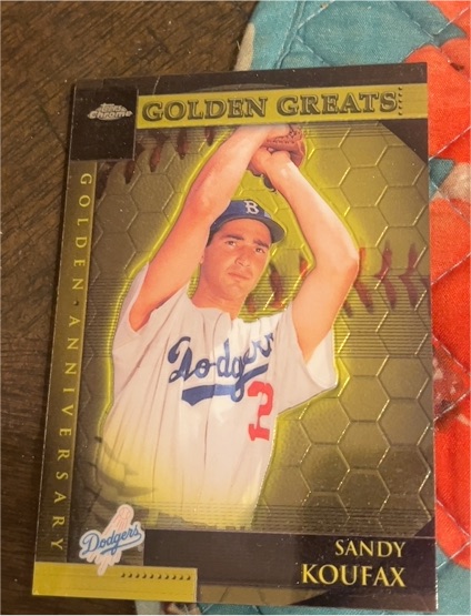 2001 Topps Chrome Golden Anniversary #GA8 Sandy Koufax — front