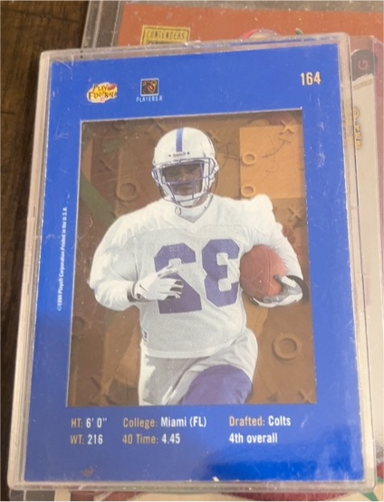1999 Playoff Absolute SSD #164 Edgerrin James Indianapolis Colts — front