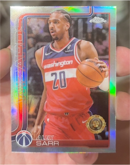 2025-26 Topps Chrome #218 Alex Sarr — front