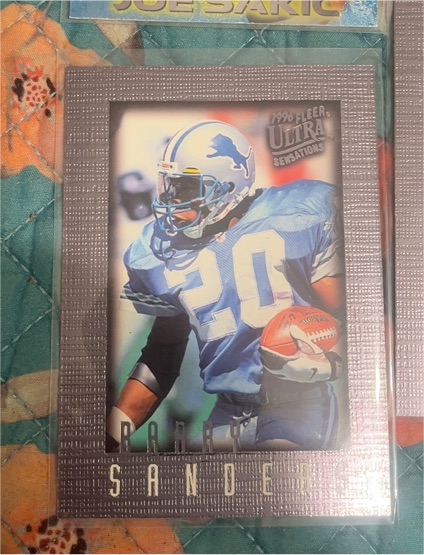 1996 Fleer Ultra Sensations #36 Barry Sanders — front