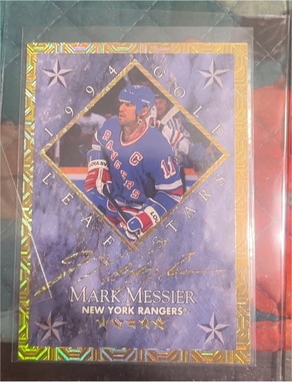 1994 Leaf Gold Stars #4 Mark Messier — front