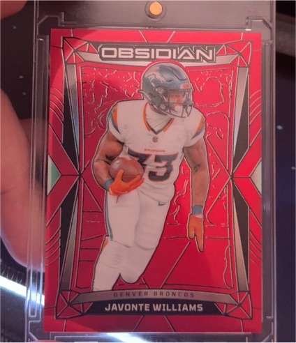 2024 Panini Obsidian #58 Javonte Williams — front