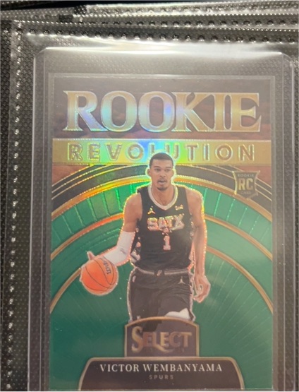 2023-24 Panini Select #9 Victor Wembanyama Rookie Revolution — front