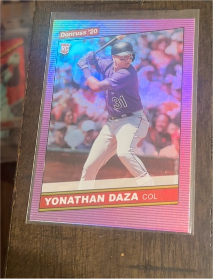 2020 Donruss #241 Yonathan Daza — front