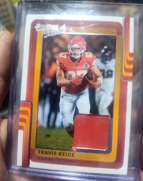 2025 Panini Donruss Threads #DTH-TKE Travis Kelce — front