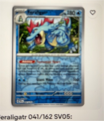 2024 Pokémon TCG 041/162 Feraligatr — front