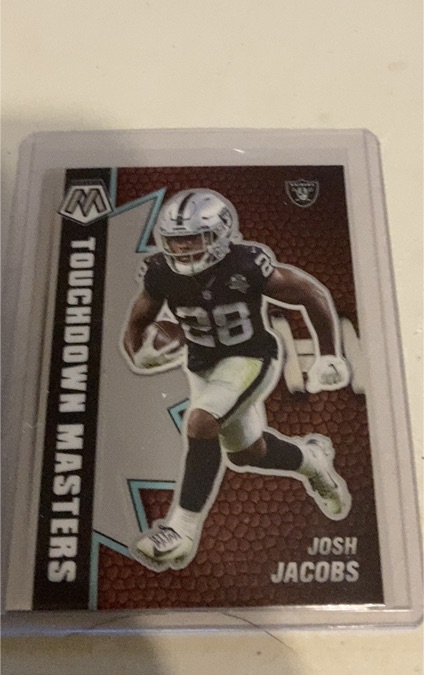 2021 Panini Mosaic Touchdown Masters #TM-9 Josh Jacobs — front
