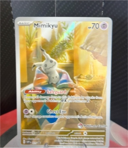 2024 Pokemon Center #075 Mimikyu Paldean Fates Black Star Promo — front