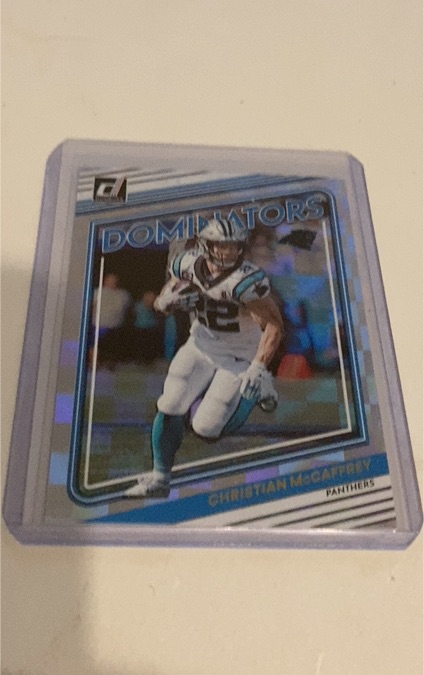 2022 Panini Donruss Dominators #D26 Christian McCaffrey — front