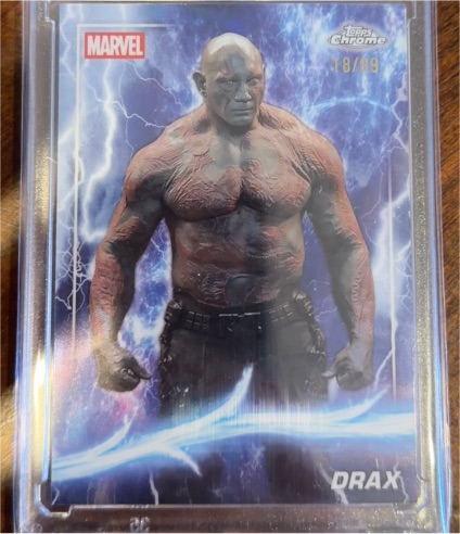 2025 Topps Chrome Marvel Studios #44 Drax — front