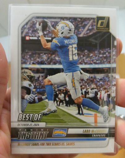 2025 Panini Donruss Best Of Instant #INS-LMY Ladd McConkey — front