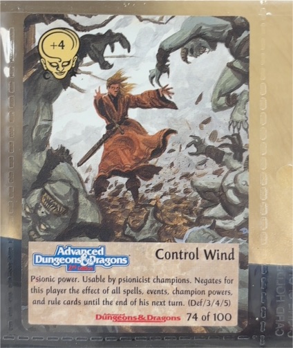 1994 Spellfire #74 Control Wind — front