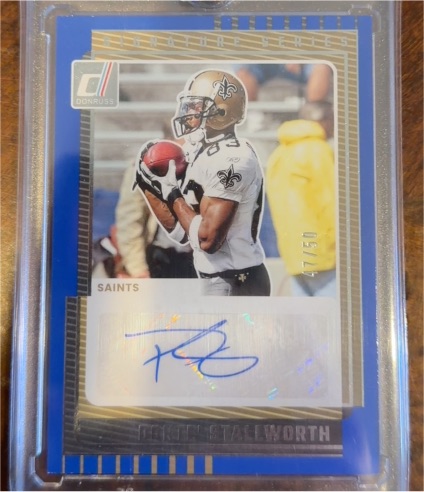 2025 Donruss #SS-DSH Donte Stallworth Signature Series — front