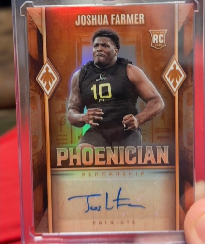 2025 Panini Phoenix #PHP-JFR Joshua Farmer — front