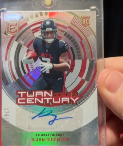 2023 Panini Donruss Elite Turn of the Century #TC-BR Bijan Robinson — front