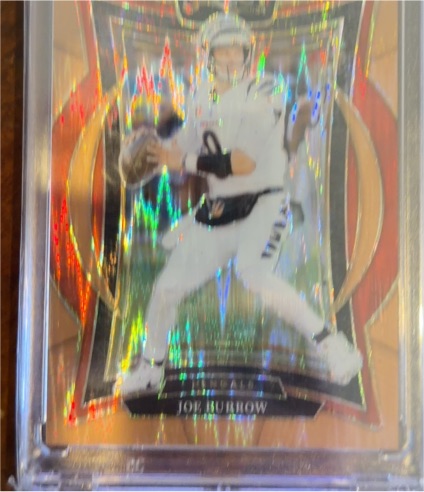 2024 Panini Select - Concourse Joe Burrow #39 Orange Shock Prizm — front