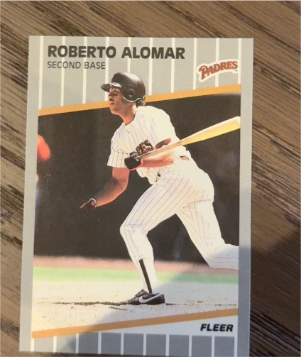 1989 Fleer #299 Roberto Alomar — front