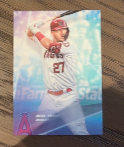 2020 Topps X Steve Aoki #1 Mike Trout — front
