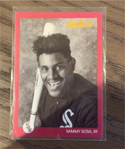 1991 Leaf Studio #38 Sammy Sosa — front