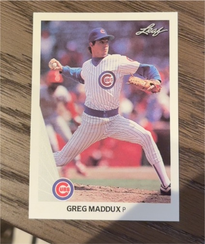 1990 Leaf #25 Greg Maddux — front
