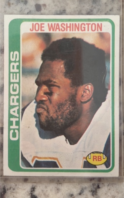 1978 Topps #387 Joe Washington — front