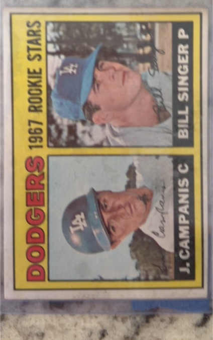 1967 Topps #12 Jim Campanis / Bill Singer — front