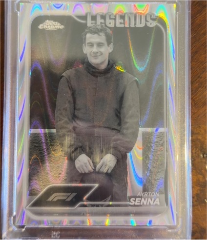 2024 Topps Chrome Formula 1 #193 Ayrton Senna RayWave Refractor — front