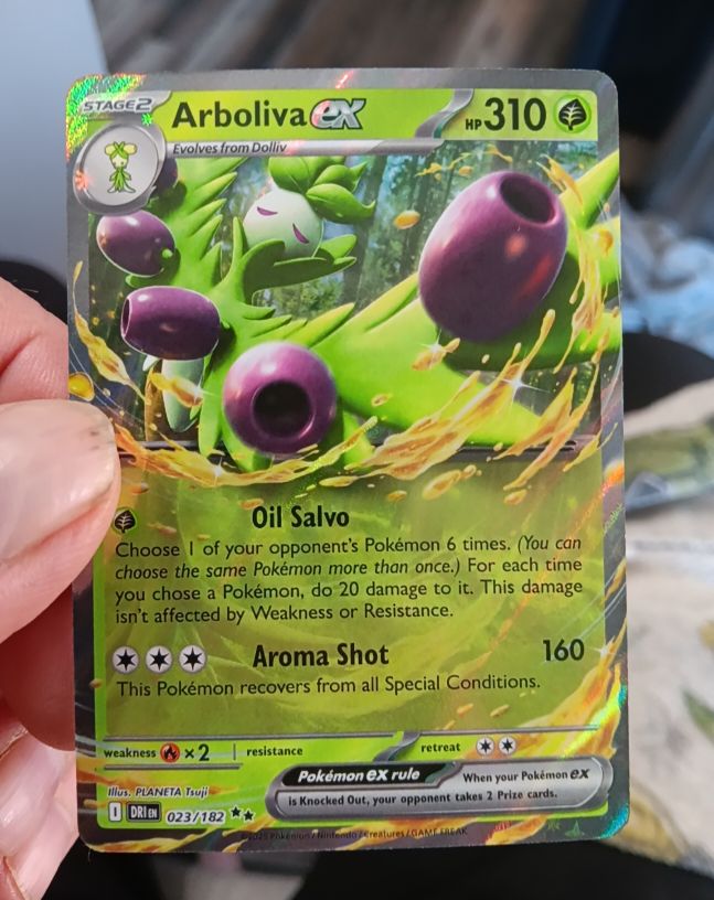 2025 Pokémon TCG Destined Rivals #023 Arboliva ex — front