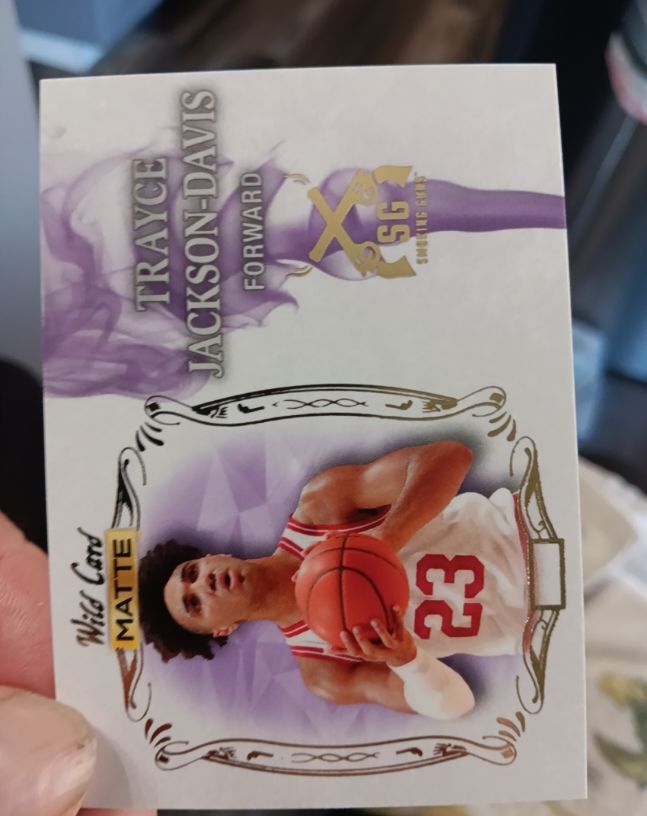 2022 Wild Card Matte #SG-23 Trayce Jackson-Davis — front
