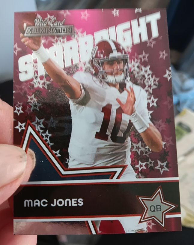 2021 Wild Card Alumination Starbright #SB-4 Mac Jones — front