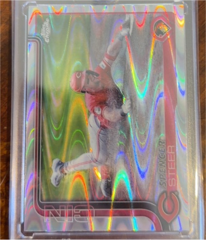 2025 Topps Chrome #174 Spencer Steer — front