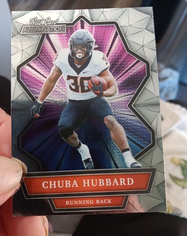 2021 Wild Card Alumination #ABC-24 Chuba Hubbard — front