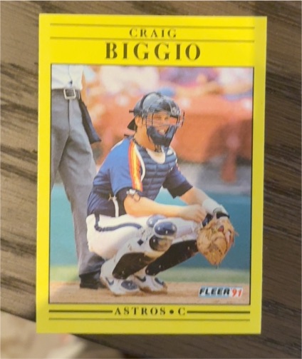 1991 Fleer #499 Craig Biggio — front