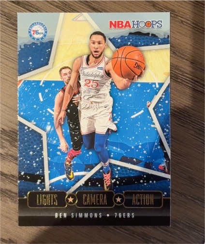 2020-21 Panini NBA Hoops #11 Ben Simmons Lights Camera Action — front
