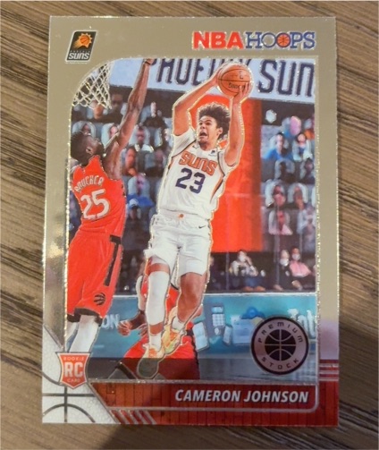 2019-20 Panini NBA Hoops Premium Stock #208 Cameron Johnson — front