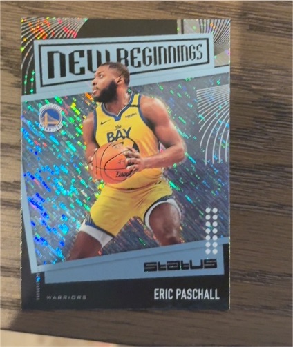 2019-20 Panini Status #27 Eric Paschall New Beginnings Rookie Card — front