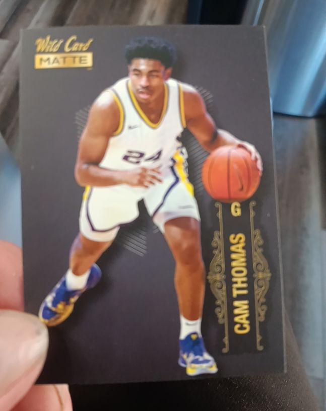 2022 Wild Card Matte #MB-12 Cam Thomas — front